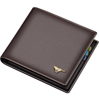 七匹狼男士真皮短款钱包男2022新款牛皮钱夹送男友送爸爸生日礼物