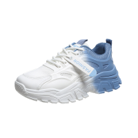 拉夏贝尔2022新款网面拼色设计休闲气质女款运动鞋舒适透气休闲鞋