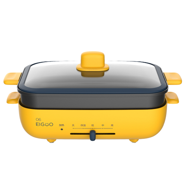 美的多功能电煎锅家用多功能料理锅电火锅电煮锅烤肉锅网红捣蛋鬼系列MC-DY3020P301