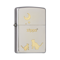 [苏宁自营]打火机之宝喵望星空个性创意煤油防风纯铜定制送礼zippo