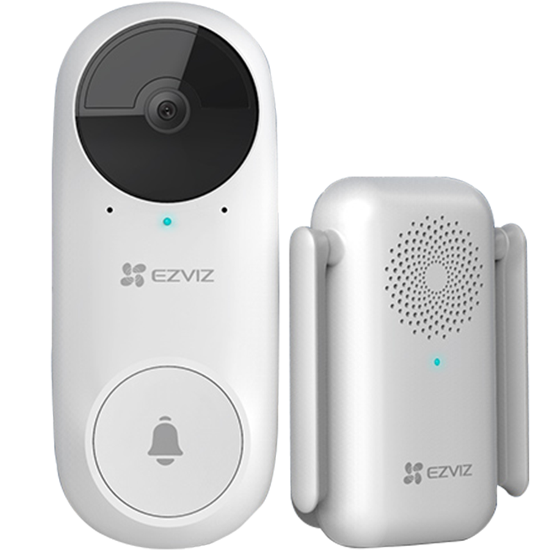 萤石 DB2C无线WiFi电池可视门铃家用 236万高清网络门铃摄像头 手机远程摄像头可视对讲