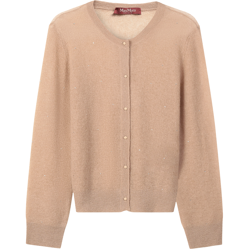 麦丝玛拉 Max Mara Studio 女士 锦纶/马海毛修身版圆领针织衫开衫BUONO