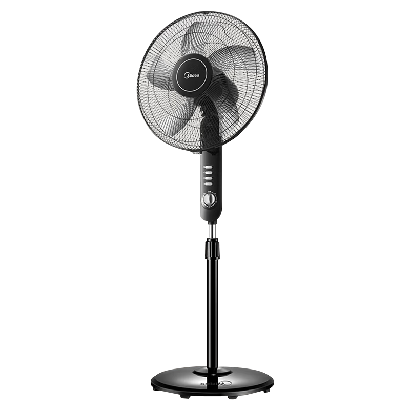 美的(Midea)落地扇电风扇5叶 家用摇头送风方式支持定时机械版 广角送风 机械控制3档FS40-15F1