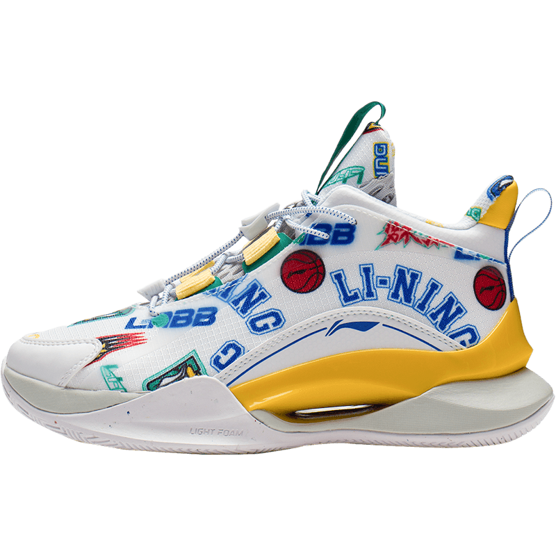 李宁童鞋篮球鞋男大童2022新款先锋灵TEAM2.0透气回弹低帮运动鞋