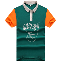 马克华菲polo衫男士短袖翻领t恤2022夏季新款潮牌撞色拼接休闲潮