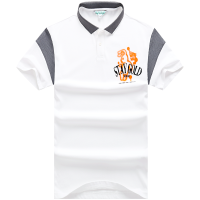 马克华菲潮牌Polo衫2022男士夏季新款拼接设计休闲短袖翻领T恤