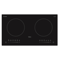 美的(Midea)双灶电磁炉台嵌两用 家用3300W大功率大火力电磁炉炒菜双头灶 嵌入式电磁炉曜石黑C2-WIH3301