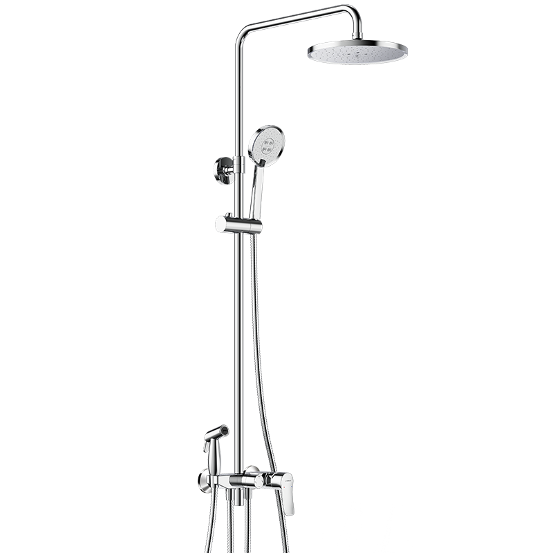 九牧(JOMOO)淋浴花洒套装卫浴自动除垢喷头可升降淋浴器全铜龙头空气能增压喷枪手持花洒