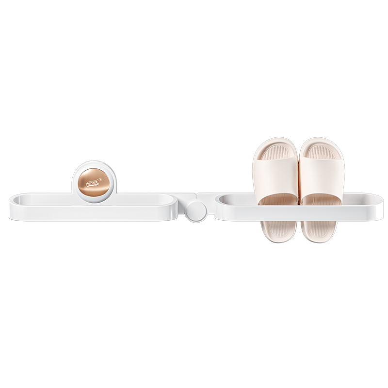 太力免打孔浴室拖鞋架卫生间壁挂挂式鞋子收纳神器沥水厕所置物架