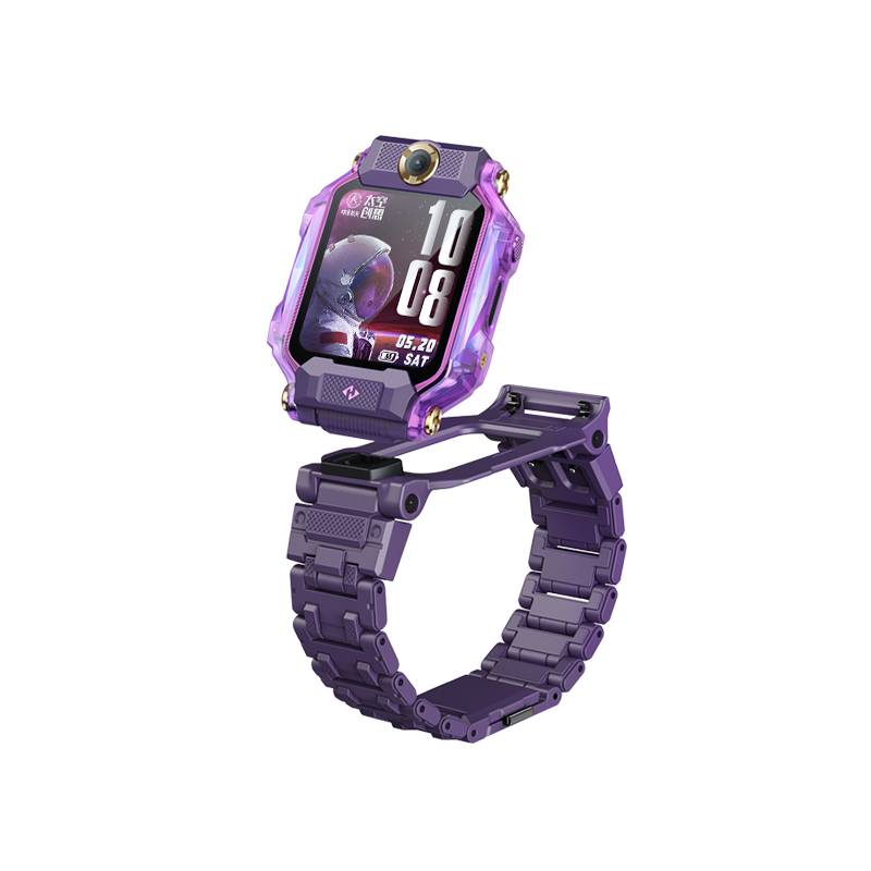 [官方正品]小天才儿童电话手表Z8星河紫航天 防水GPS定位智能手表 学生儿童移动联通电信4G视频拍照双摄手表手机男女孩