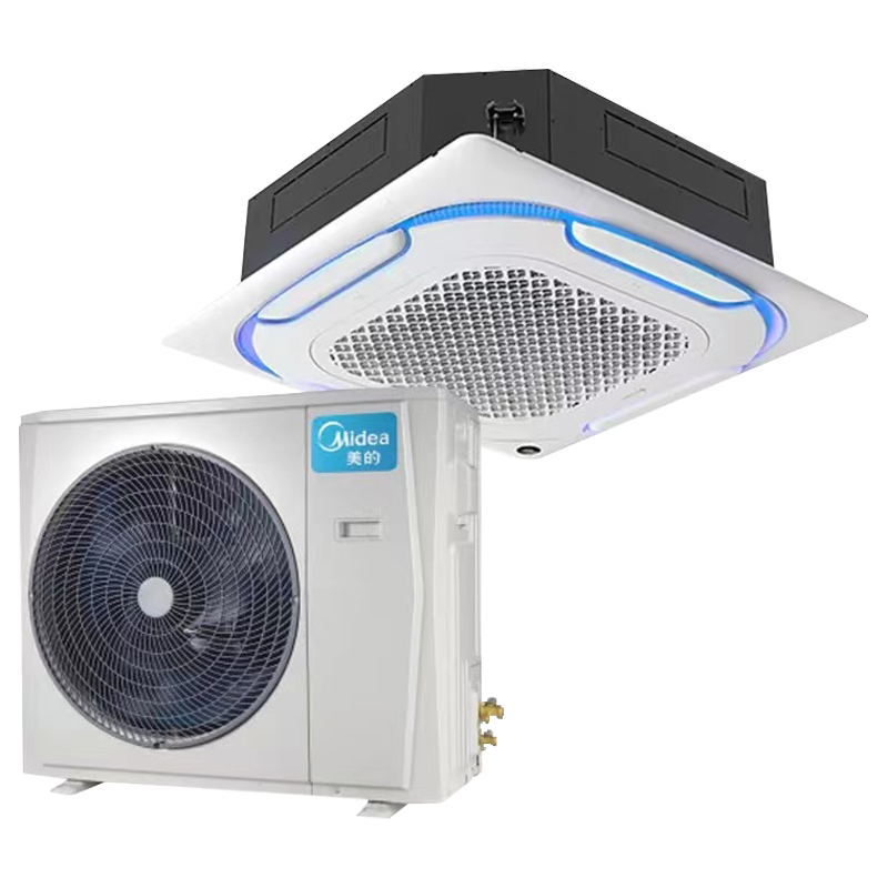 美的Midea3匹冷暖四面出风办公商用天花机嵌入式中央空调底商铺天井机RFD-72QW/DN8Y-D(D3)