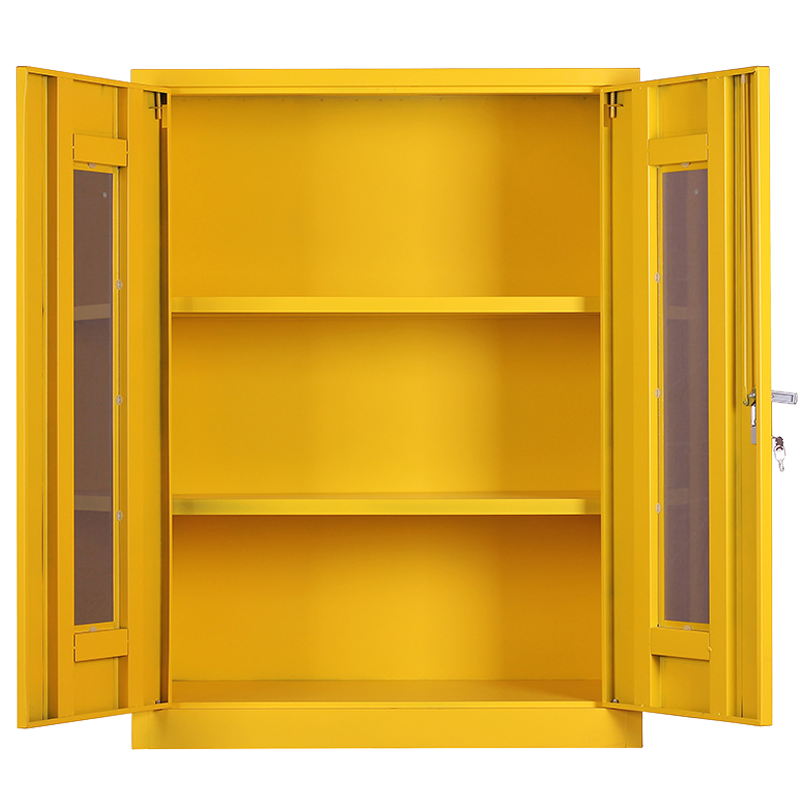 洛港 黄色应急物资柜事故柜救援紧急器材柜微型消防柜储存柜消防柜防汛