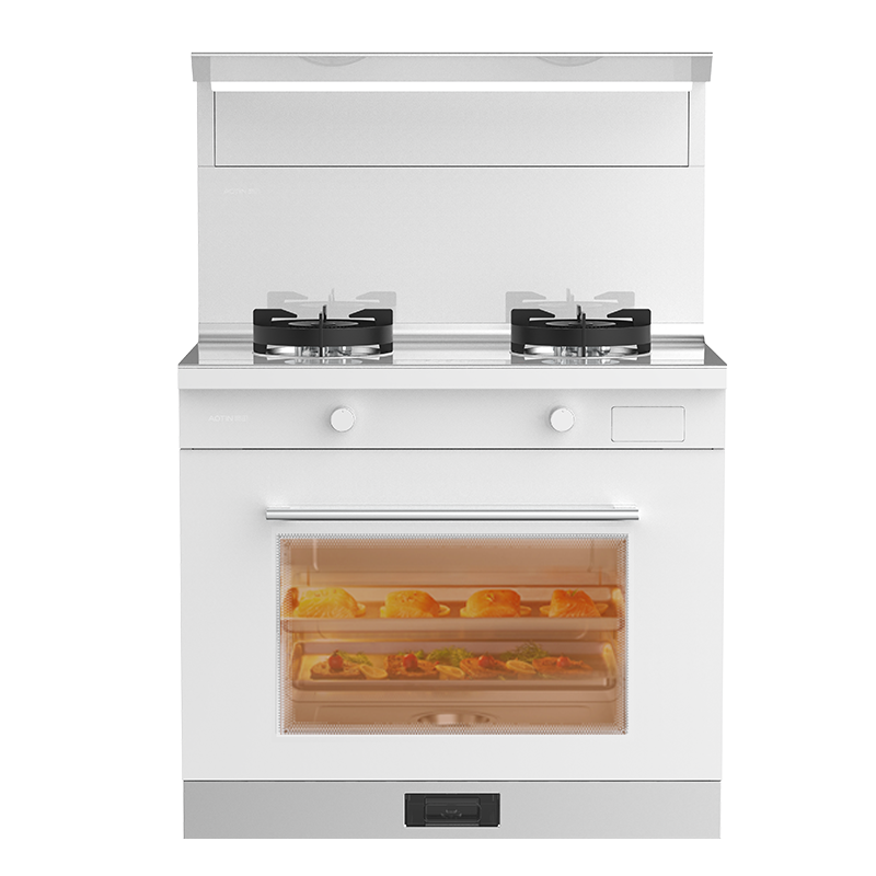 [厨房优选]AOTIN/奥田 ZKD3蒸烤一体白色集成灶家用油烟机燃气灶官方一体灶厨房电器(液化气)