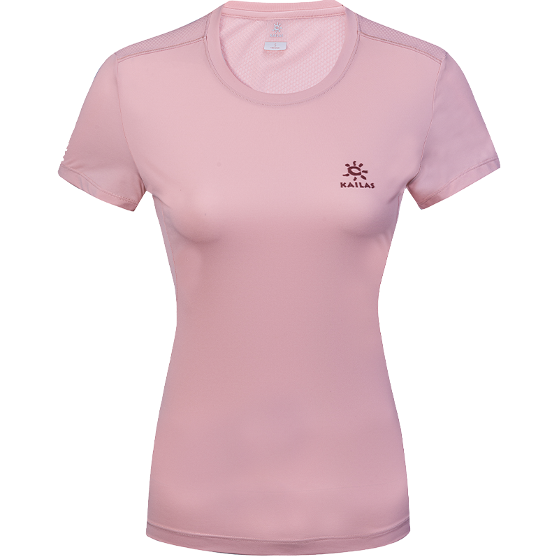 凯乐石速干T恤女士夏季运动短袖t透气抑菌快干圆领上衣