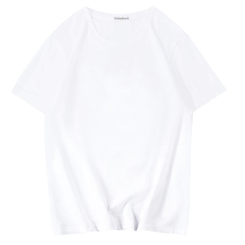 Victory&vere美式街头嘻哈印花圆领短袖T恤潮牌宽松bf慵懒情侣tee