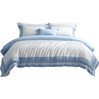 百丽丝BLISS 100S长绒棉贡缎套件可裸睡四件套全棉舒适床单轻奢风