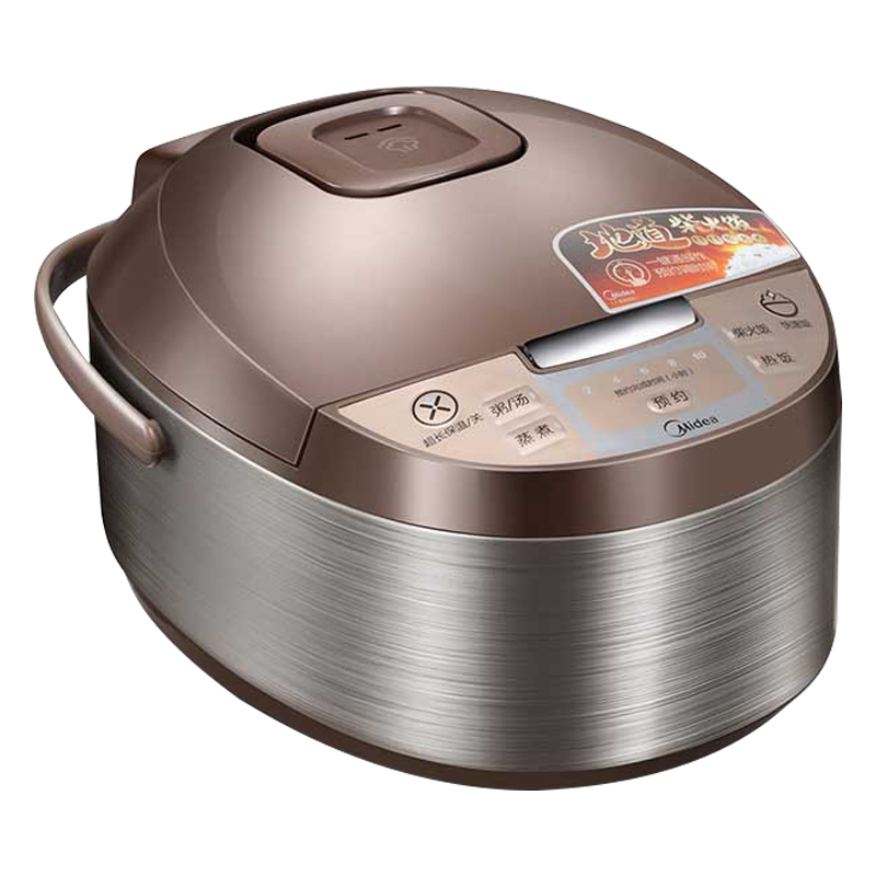 美的(Midea)电饭煲 家用多功能智能预约大容量微电脑4L/4升黄晶蜂窝内胆不粘锅不溢锅电饭锅MB-WFD4016