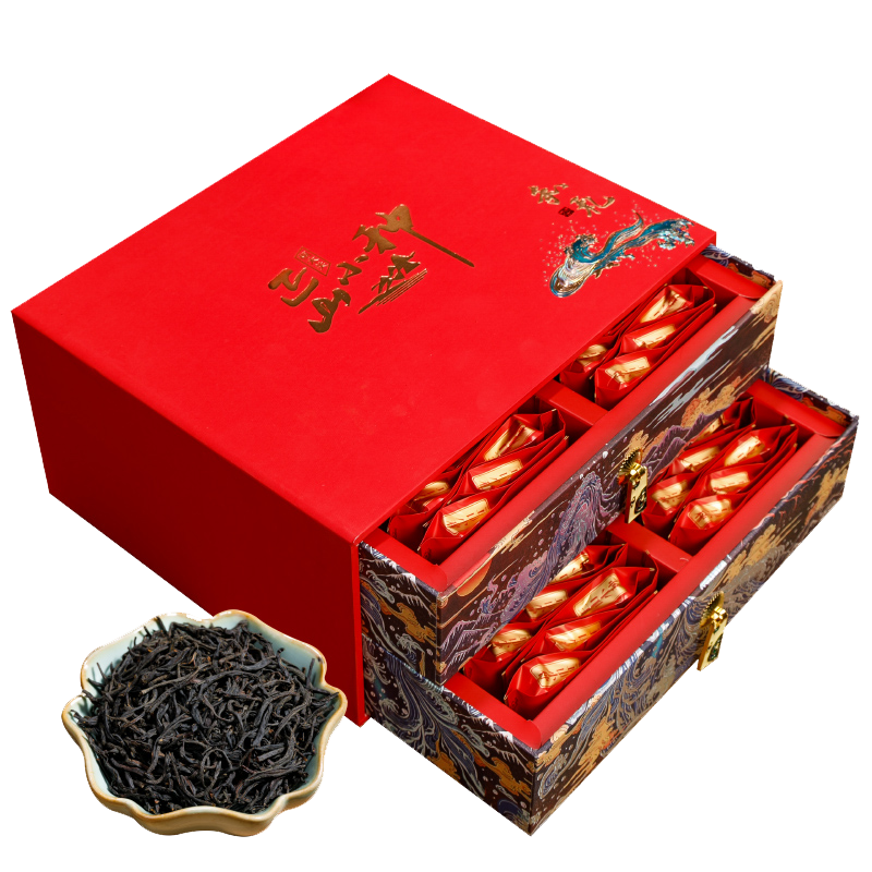 秋博源新茶禾礼武夷山正山小种红茶特级浓香型茶叶中秋礼盒500g