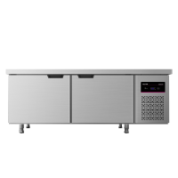 乐创电器(Lecon)商用冷藏工作台冰柜冷冻柜 保鲜柜平冷操作台饭店冰箱 双温 1.8米长(宽度60/80可选)