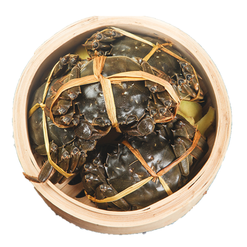 [活蟹上市]五个农民精品洪泽湖大闸蟹礼盒 全母蟹 去绳足重3.2-3.6两 10只 鲜活大螃蟹海鲜水产生鲜金秋蟹礼