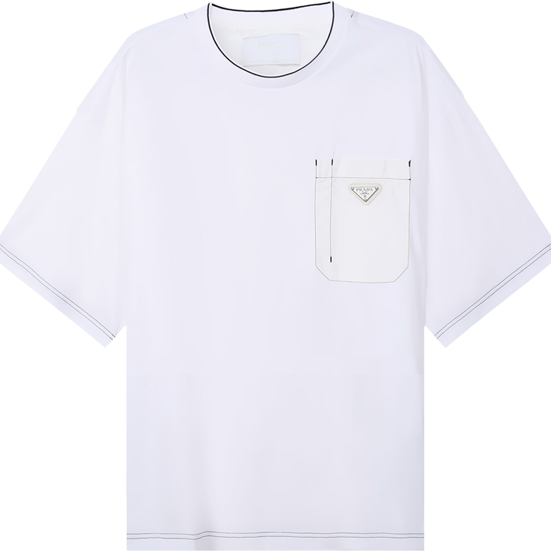 普拉达 PRADA 男士棉质圆领短袖T恤UJN790 10D3