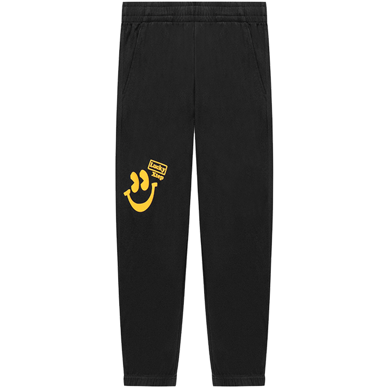 特步运动裤男裤针织潮流卫裤宽松裤子男士休闲九分裤男运动长裤