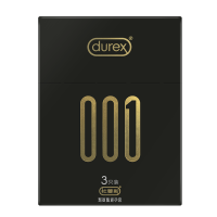 杜蕾斯(Durex) 避孕套 001-3只+超薄8只 超薄款 安全套套 男用成人情趣计生用品byt