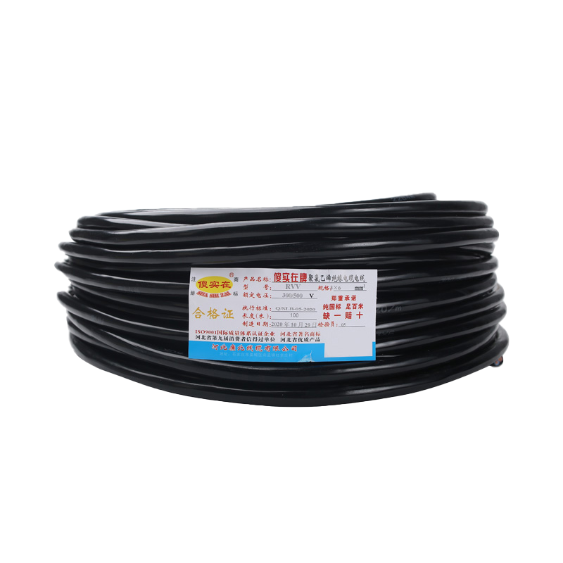 傻实在 电缆 国标软电缆 RVV 3*6 米