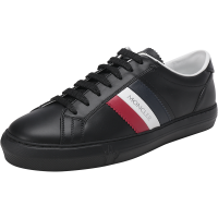 盟可睐/蒙口 MONCLER 男士皮革New Monaco系带休闲运动鞋板鞋小白鞋4M00306 01A9A