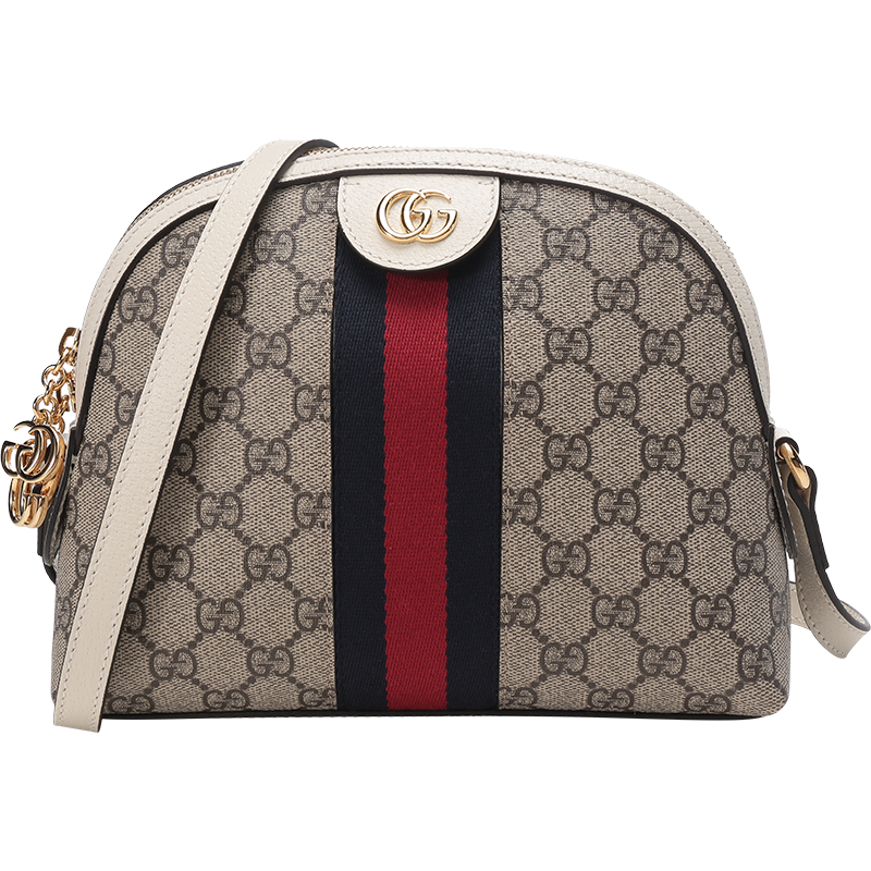 古驰 GUCCI 女士Ophidia系列帆布配皮单肩斜挎包贝壳包小号499621 K05NB