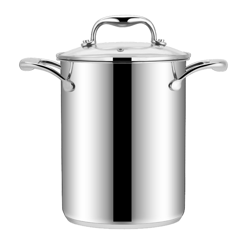 芦笋锅油炸锅深汤锅配炸篮食品级304不锈钢炖锅卤肉锅礼盒装煮玉米意面卤水油炸多功能锅16cm-20cm