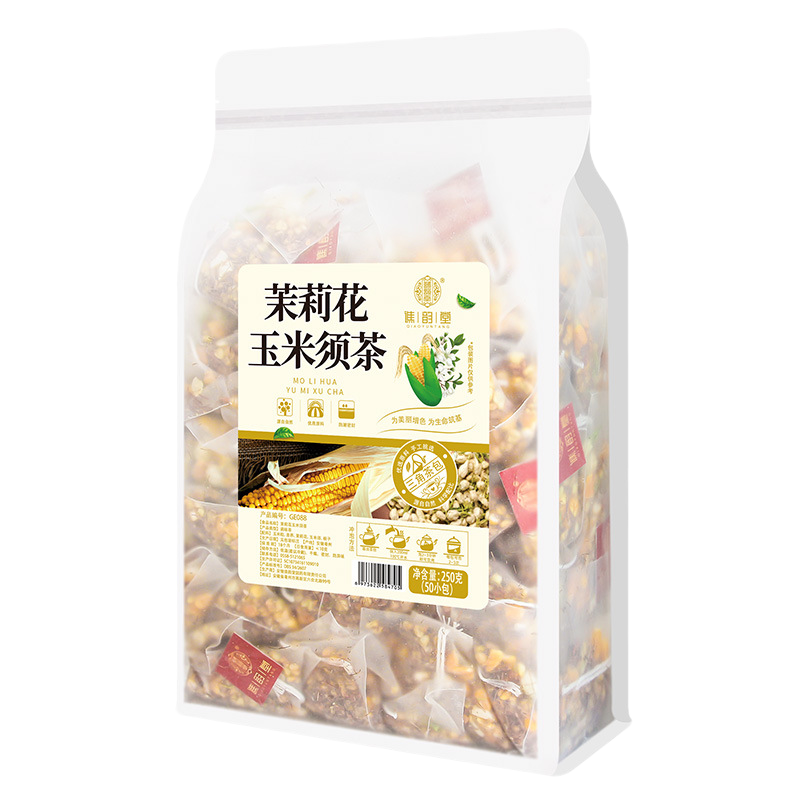 谯韵堂 茉莉花玉米须茶250g/袋量贩装50小包三角包茶玉米粒苦荞茉莉花玉米须栀子茶组合花草茶