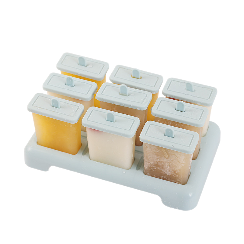 苏宁极物雪糕模具(棒冰款9只装)米色 送50根雪糕木棒