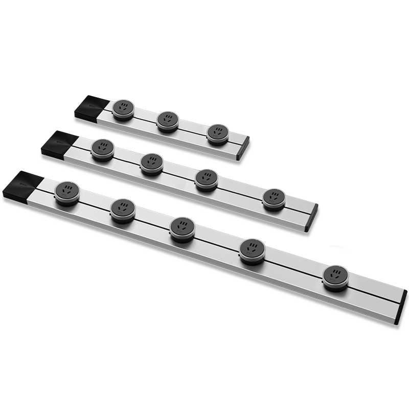 公牛(bull)轨道插座公牛移动轨道插座厨房专用电力滑轨插排家用多功能明装无线排插