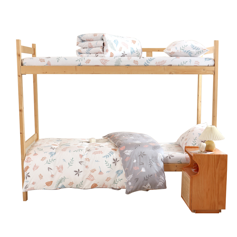 床单单件冬季被单单人双人纯色水洗棉学生宿舍枕套ins风全三件套