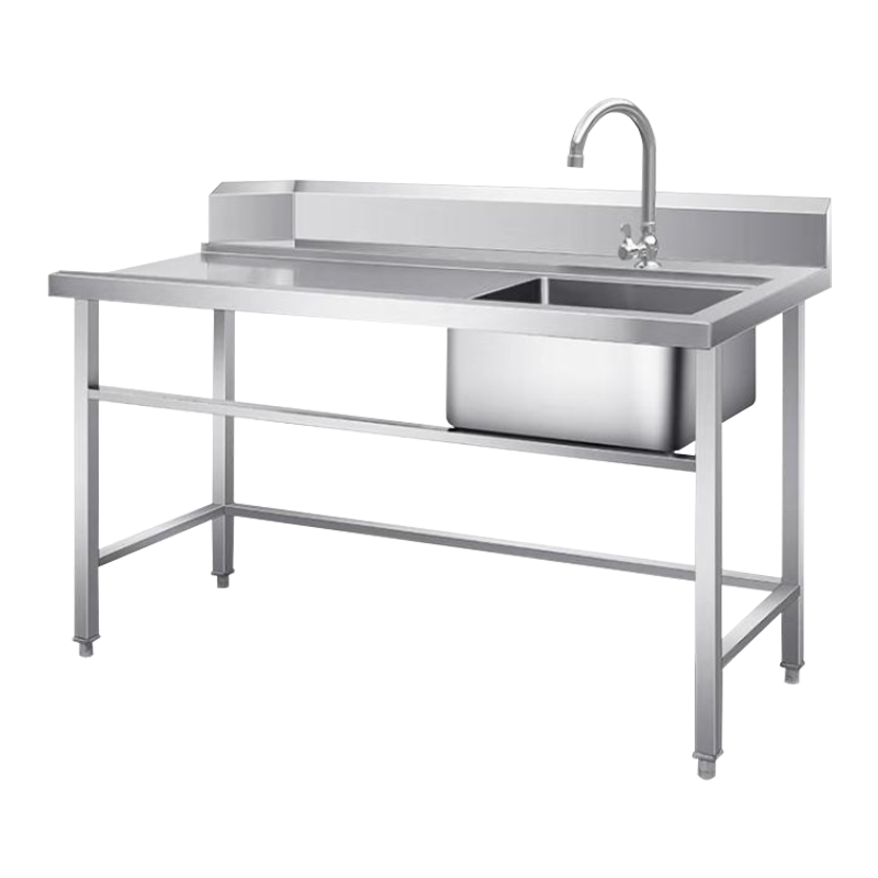 意黛斯 商用清洁台工作台单星污碟台 单池水龙头1200*600*800+150 YDS-31WDTDT126 304材质