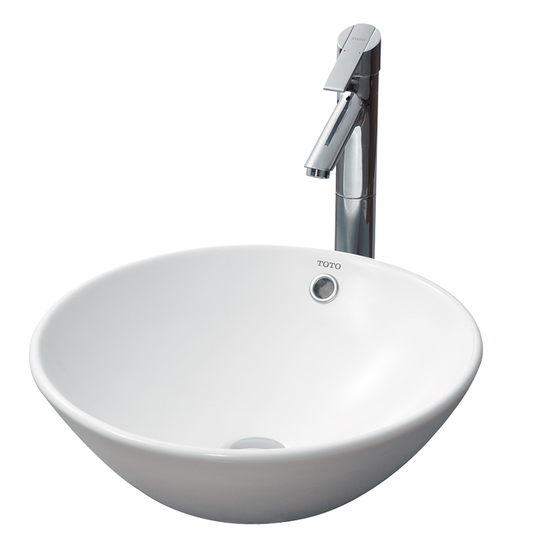 TOTO台上盆LW523B陶瓷台盆碗式圆形桌上式洗脸盆艺术时尚洗手盆01308B