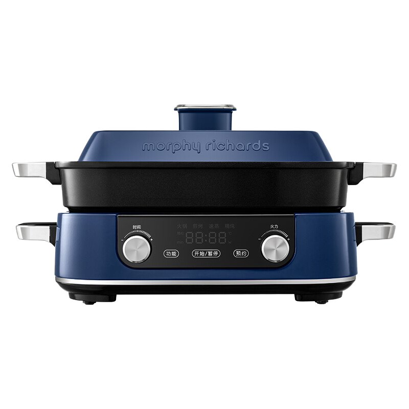 摩飞多功能锅 料理锅电火锅家用电蒸锅分体烤肉涮煎蒸煮电热锅大容量网红锅 MR9099