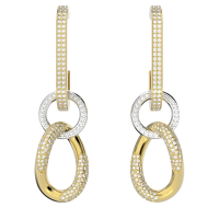 SWAROVSKI 施华洛世奇 DEXTERA 穿孔耳钉人造仿水晶耳环耳饰 送女友礼物 镀金色 5613385