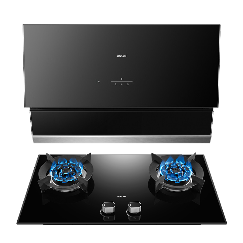 老板(ROBAM)油烟机烟灶套餐两件套 侧吸式触控式 挥手智控23立方抽油烟机+5.0kW灶具套装27A8+57B0X