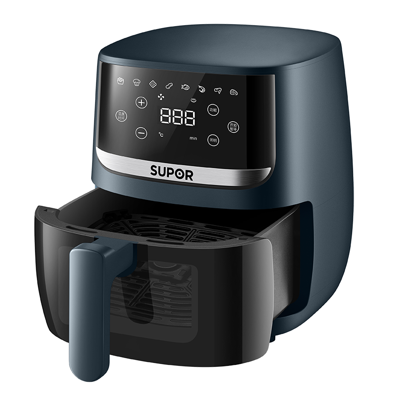 苏泊尔(SUPOR) 空气炸锅家用4L大容量可视烘培多功能电炸锅智能液晶触控烤箱薯条无油低脂煎炸锅 KD40D833