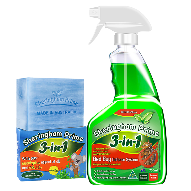 喜运亨澳洲进口 除螨喷雾剂除螨剂去螨虫床上用免洗植物杀菌抑菌祛螨[750ml+除螨皂100g]