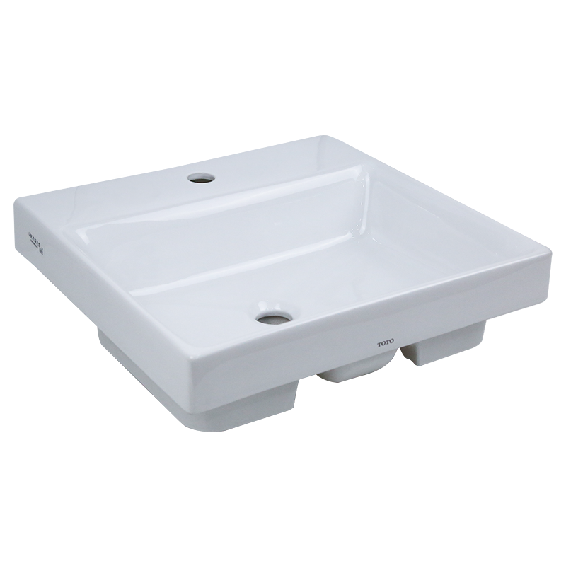 TOTO台上盆LW1615CB面盆台盆方形卫生间家用桌上式洗脸盆洗手盆LW1615B