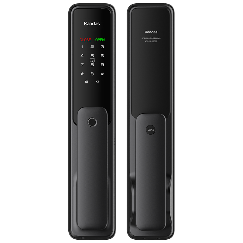 凯迪仕(Kaadas)智能锁X1指纹锁推拉式全自动智能门锁家用防盗门锁防猫眼锁电子密码锁WiFi直连星空黑色