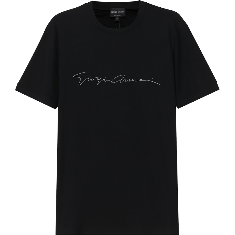 阿玛尼 GIORGIO ARMANI 男士圆领短袖T恤6GST56 SJP4Z