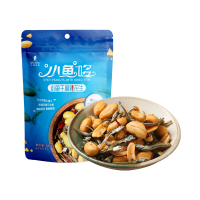 苏宁宜品x小鱼哆小鱼干海味麻辣花生120g进口鳀鱼休闲零食坚果花生米下酒菜(有效期到2023年5月8日)