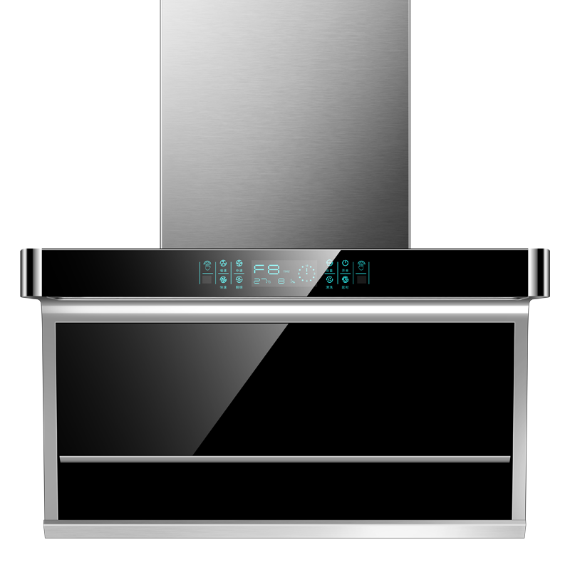 [新升级]欢呼好太太 40立方大吸力顶侧双吸抽油烟机7字型吸油烟机排油烟机家用自动清洗不锈钢B11 自行安装