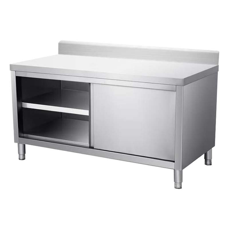 意黛斯 不锈钢单通工作柜 单通打荷台商用储物柜操作台切菜桌1200*700*800 YDS-3DTG127 304材质