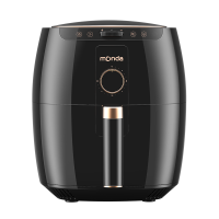 monda空气炸锅家用新款6.5L大容量无油多功能全自动电薯条机 黑色