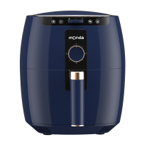 monda空气炸锅家用新款6.5L大容量无油多功能全自动电薯条机 蓝色
